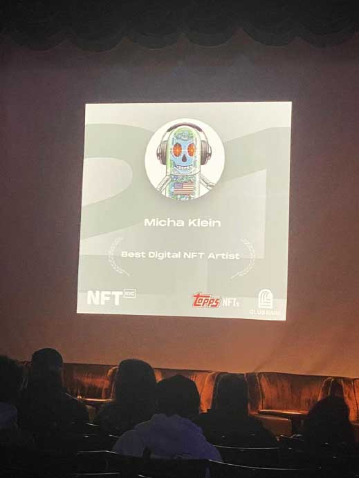 Micha Klein wins Best Digital NFT Artist